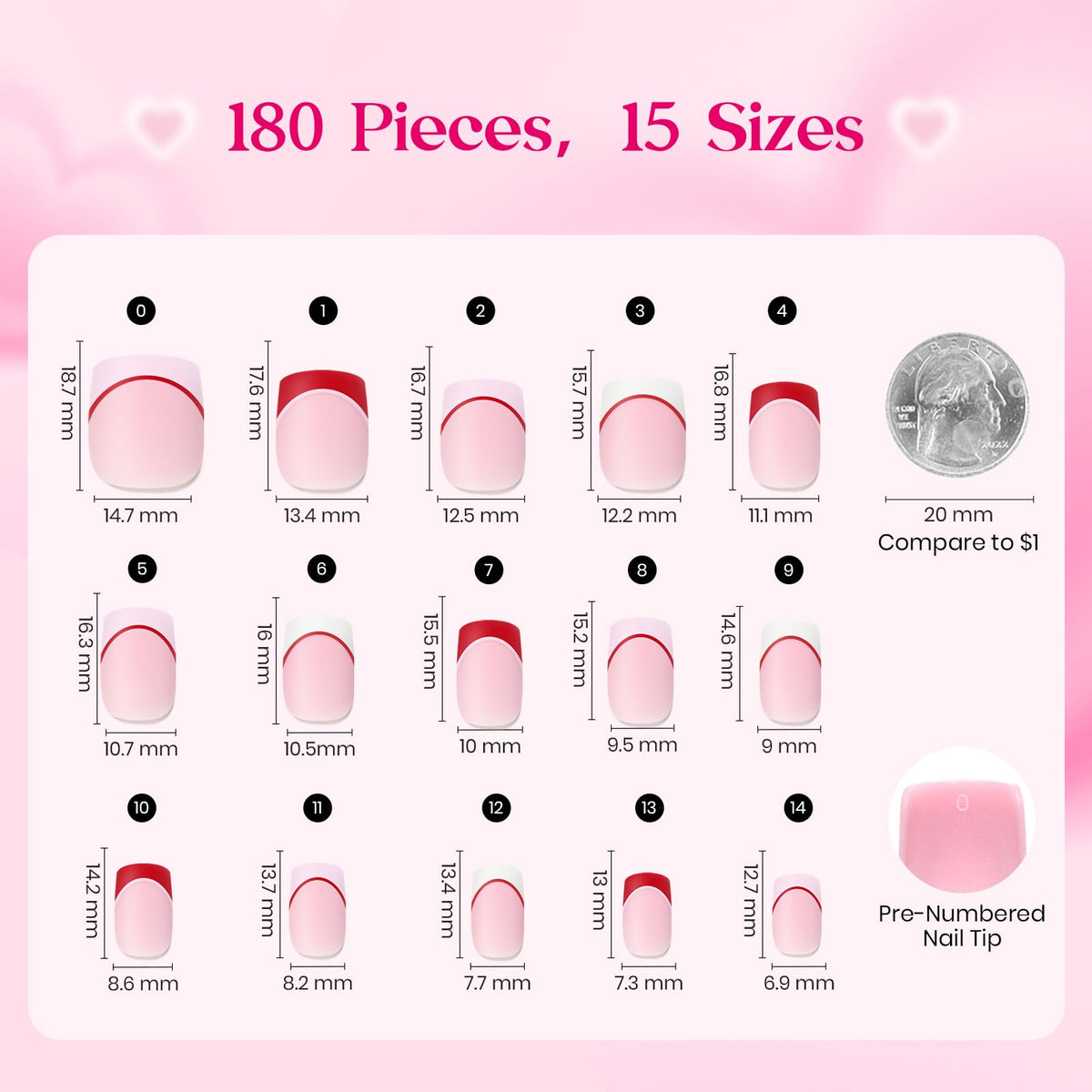 beetles Gel Polish Press On Nails Heart Whisper lifestyle image with a hand wearing the nails