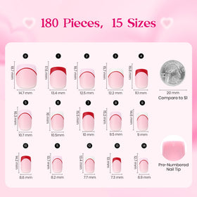beetles Gel Polish Press On Nails Heart Whisper lifestyle image with a hand wearing the nails