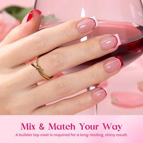 beetles Gel Polish Press On Nails Heart Whisper nails arranged by size