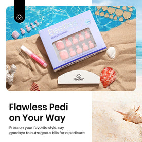 beetles Gel Polish Press On Toenails assorted sizes