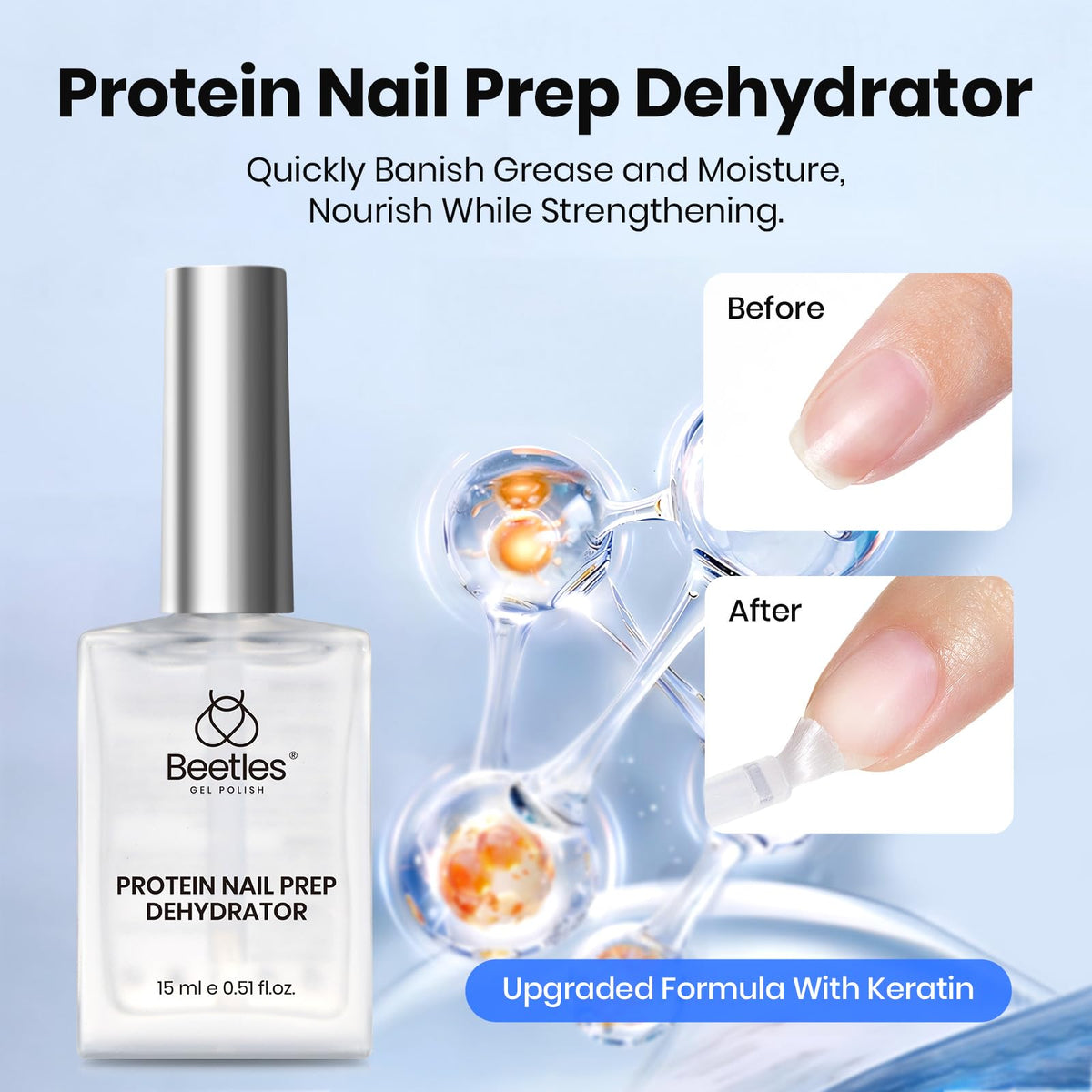 beetles Gel Polish Protein Nail Dehydrator application