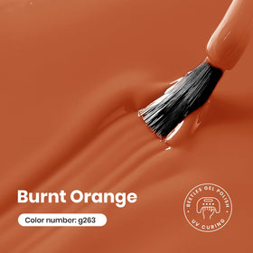 beetles Gel Polish Pumpkin Burnt Orange 15ML bottle back view