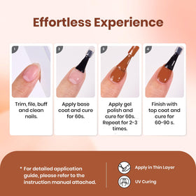 beetles Gel Polish Pumpkin Burnt Orange 15ML packaging and accessories