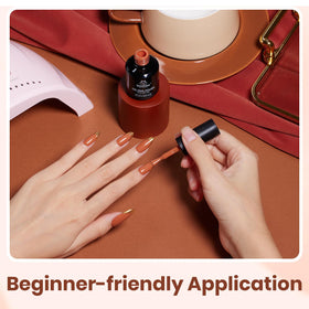 beetles Gel Polish Pumpkin Burnt Orange 15ML with acetone for removal