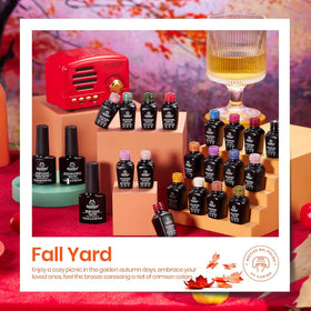 beetles Gel Polish rich burgundy shade from Fall Yard Collection