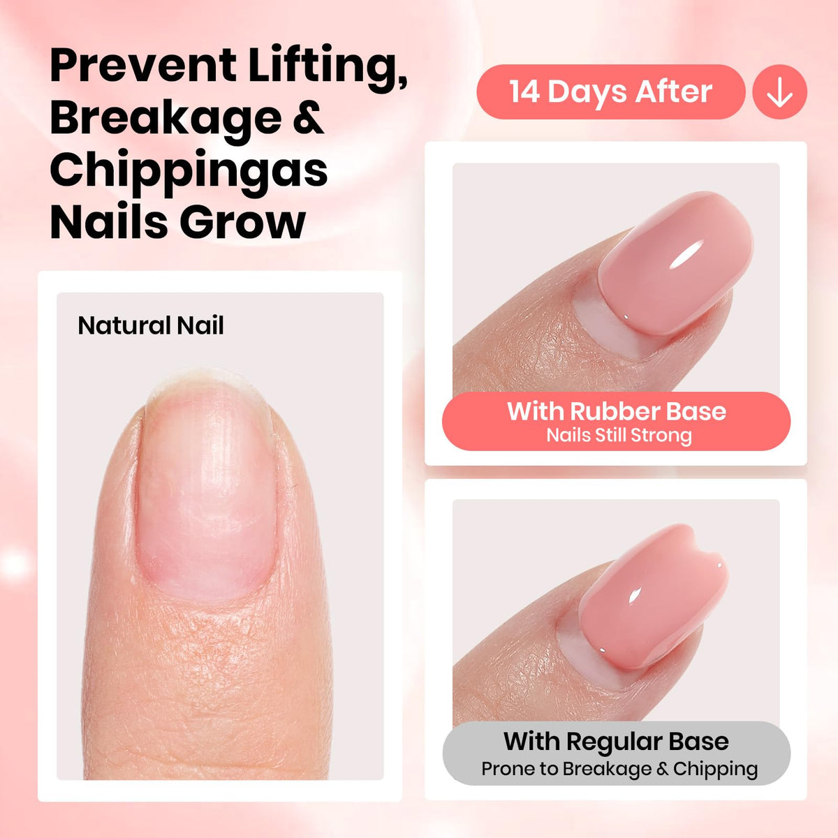 beetles Gel Polish Rosy Nude Pink Rubber Base Gel in use at salon
