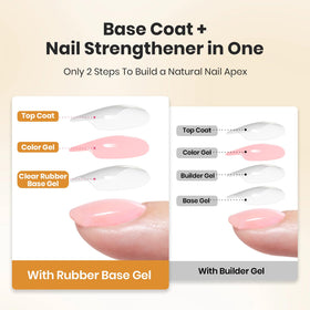 beetles Gel Polish Rubber Base Gel 15ml side view with label