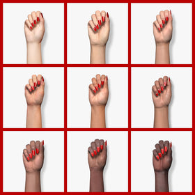 Beetles Gel Polish Scarlet Red application on nails