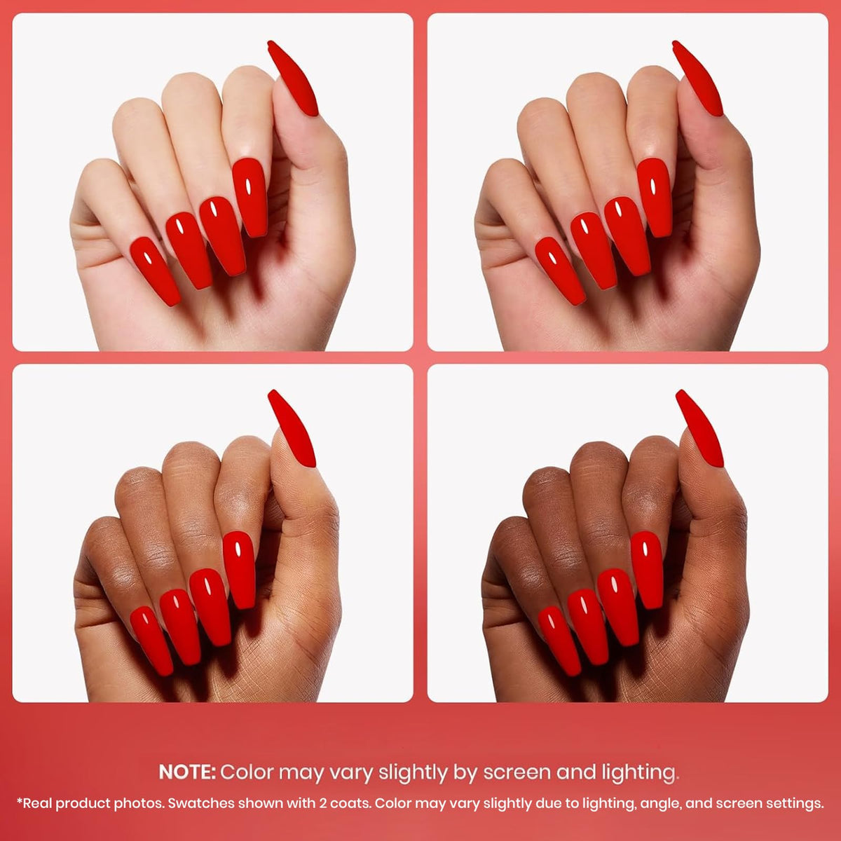 Beetles Gel Polish Scarlet Red packaging details