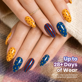 beetles Gel Polish set displayed with autumn leaves