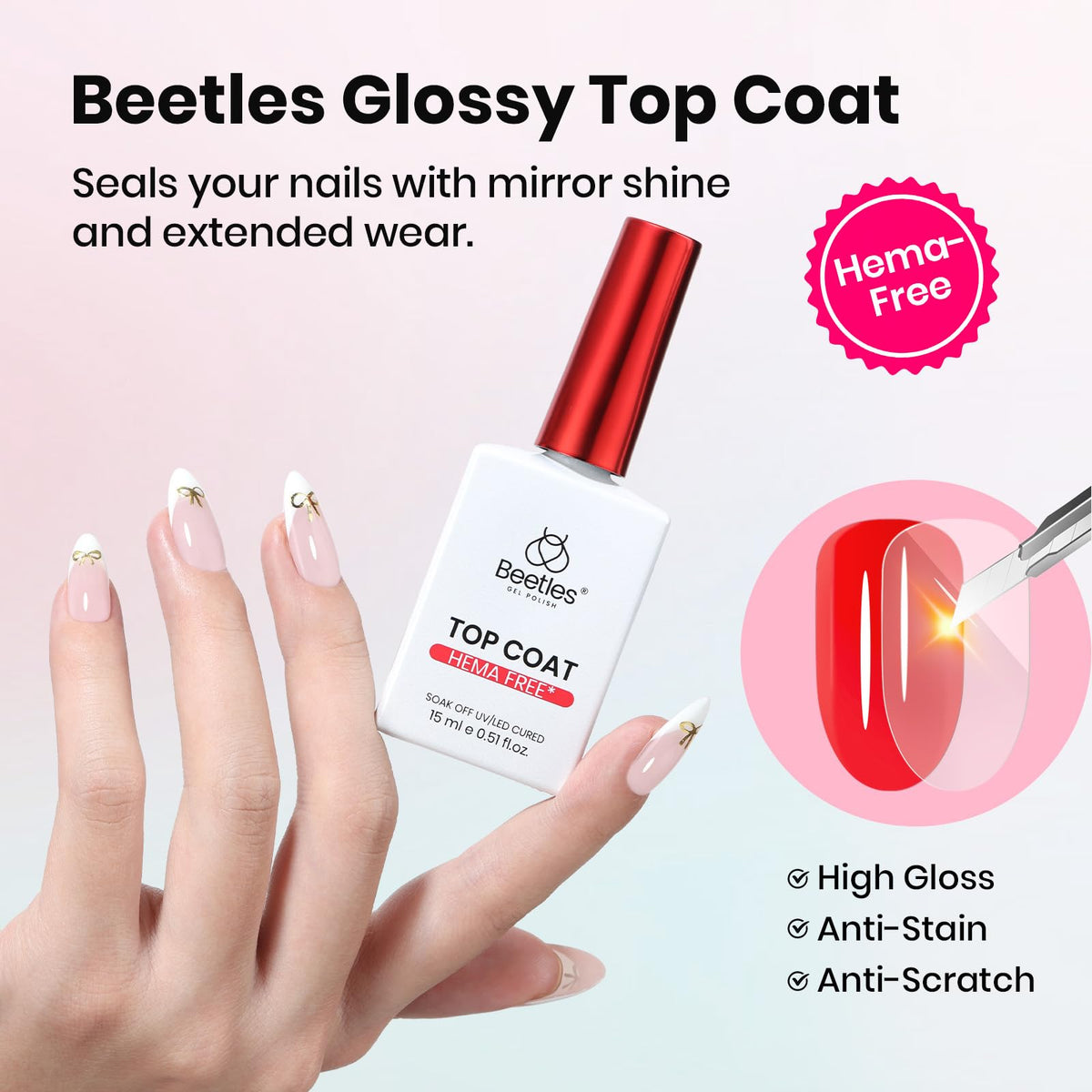beetles Gel Polish set displayed with manicure tools
