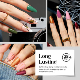 beetles Gel Polish set displayed with nail art tools