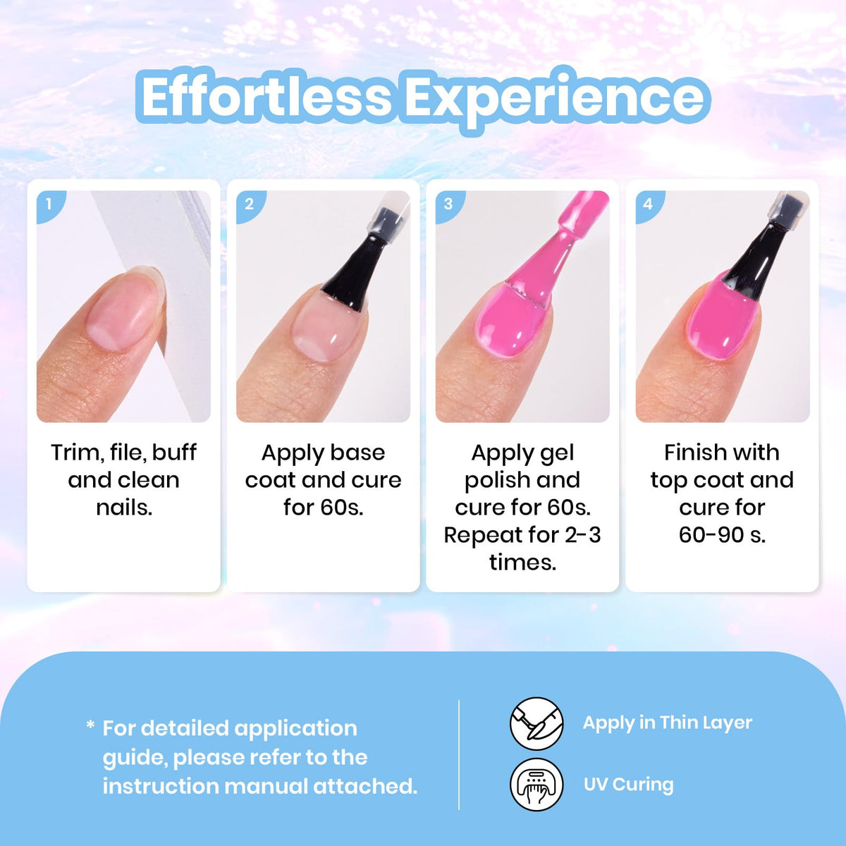 beetles Gel Polish set displayed with nail art tools