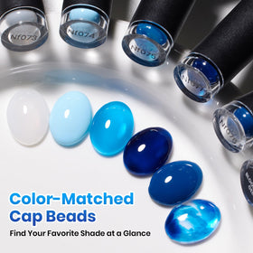 beetles Gel Polish set displayed with nail art tools