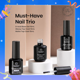 beetles Gel Polish set displayed with nail art tools