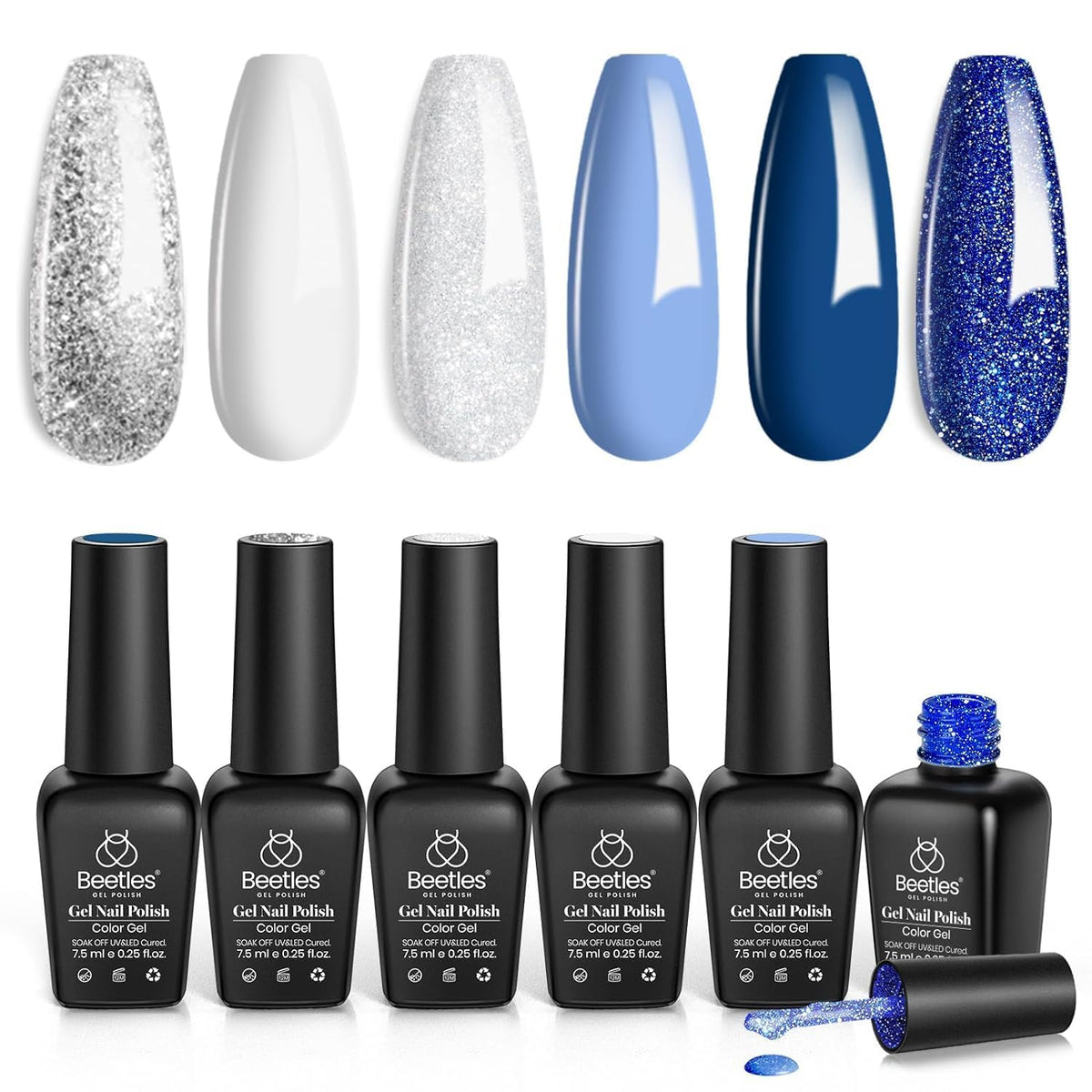 beetles Gel Polish Set featuring six trendy colours for 2024