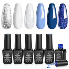 beetles Gel Polish Set featuring six trendy colours for 2024
