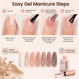 beetles gel polish set packaging and contents