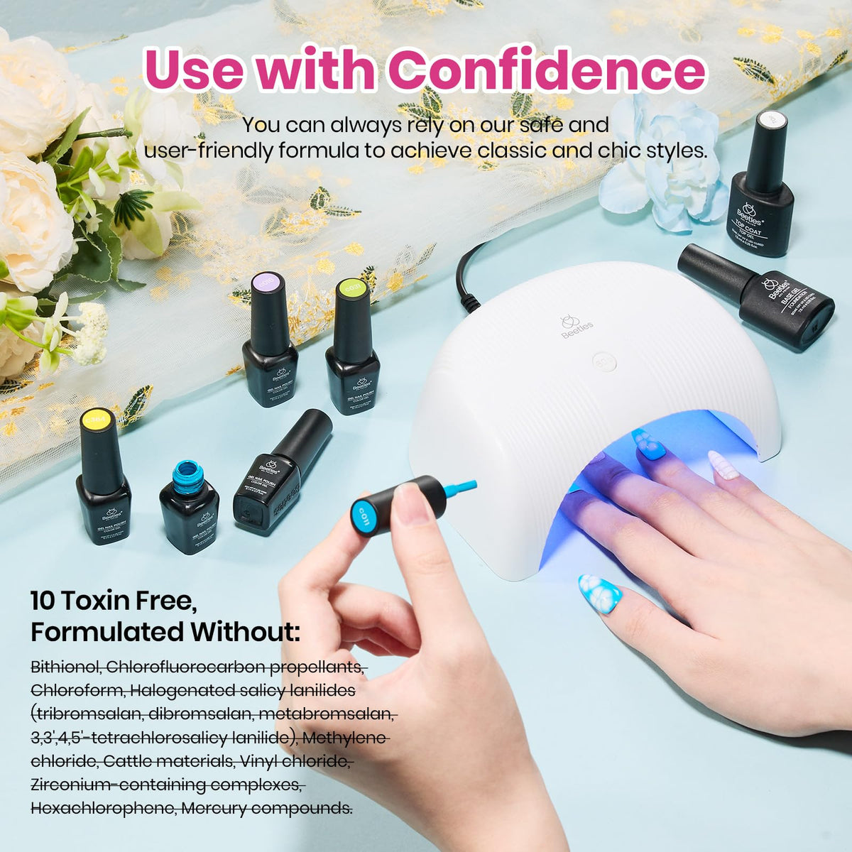beetles Gel Polish set packaging and contents