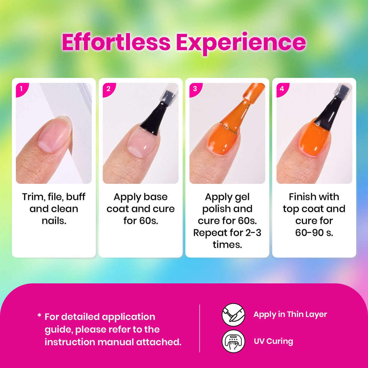 beetles Gel Polish set packaging with 20 colors