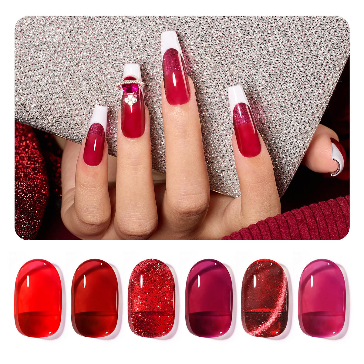 beetles Gel Polish set packaging with 6 gel colours