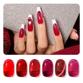 beetles Gel Polish set packaging with 6 gel colours