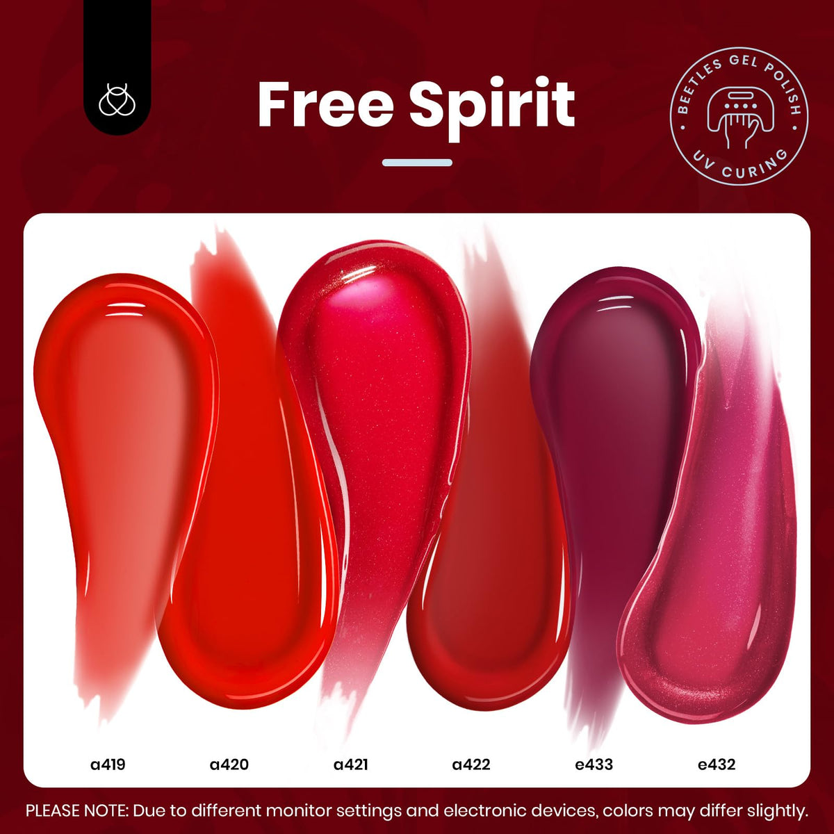 beetles Gel Polish set packaging with vibrant colours