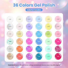 beetles Gel Polish Set showing vibrant pink and red gel nail polish