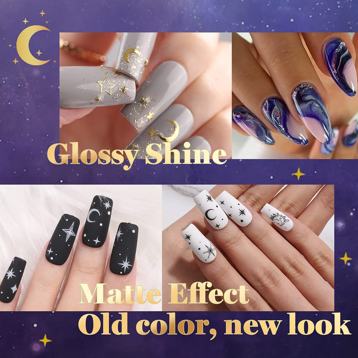 beetles Gel Polish Set vibrant navy blue and burgundy shades