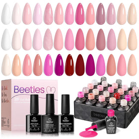 beetles Gel Polish Set with 20 gel polish bottles in various shades