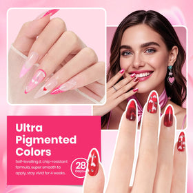 beetles Gel Polish set with base and top coat included