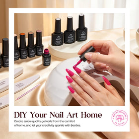 beetles gel polish set with base coat and top coats