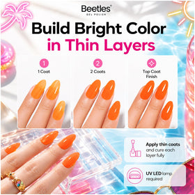 beetles Gel Polish set with nail art tools