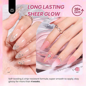 beetles Gel Polish set with rhinestones nail charms