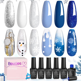 beetles Gel Polish Set with swatches of colours