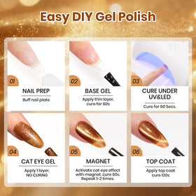 beetles Gel Polish set with swatches of colours