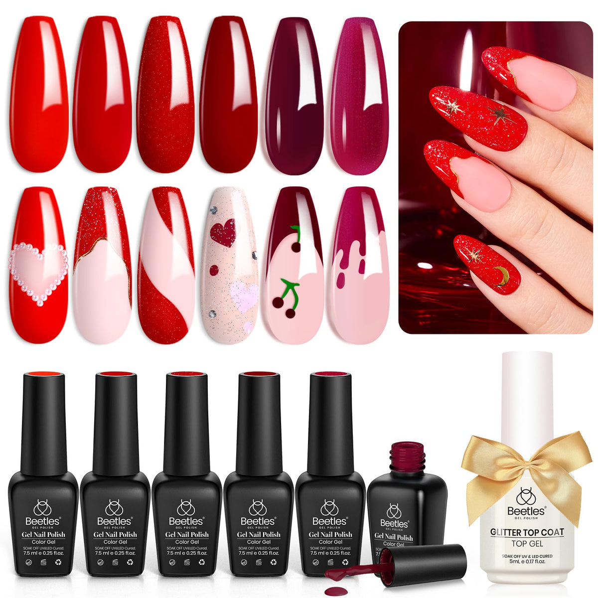 beetles Gel Polish showing glossy finish on nails