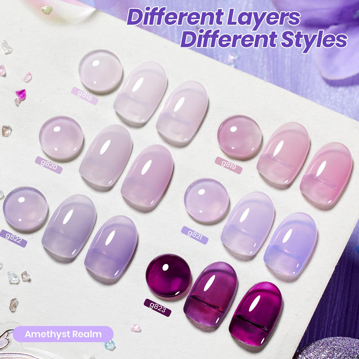 beetles Gel Polish six jelly gel colours in packaging