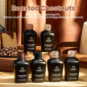 beetles Gel Polish soft mocha shade close-up