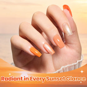 beetles Gel Polish soft nude orange shade in bottle