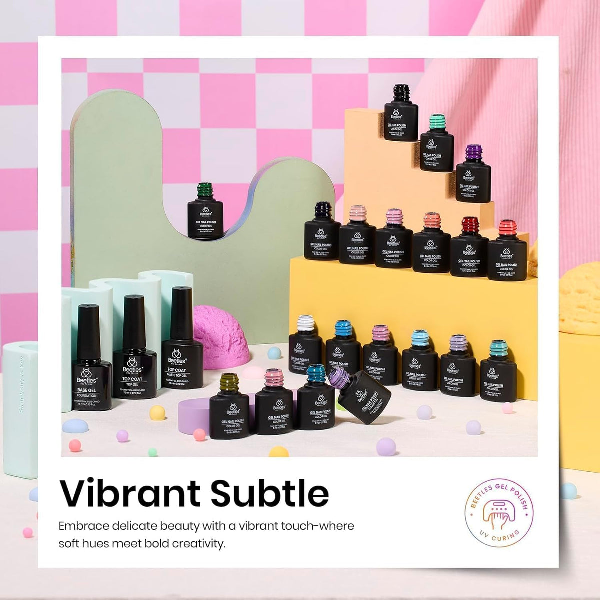 beetles Gel Polish soft pink shade bottle