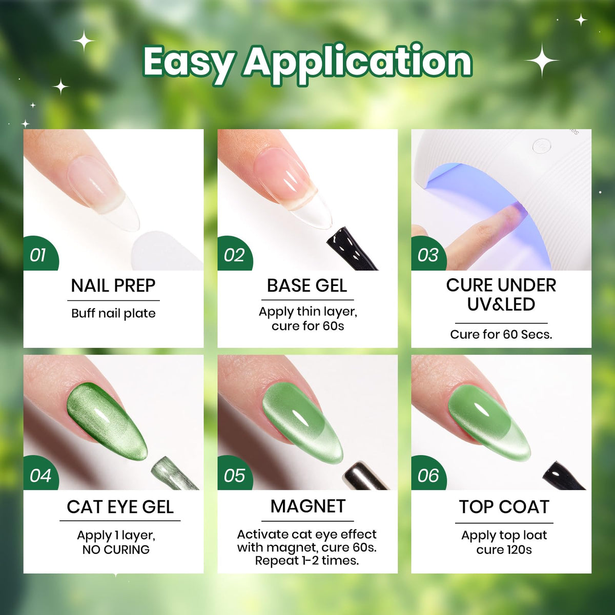 beetles Gel Polish summer forest green theme inspiration