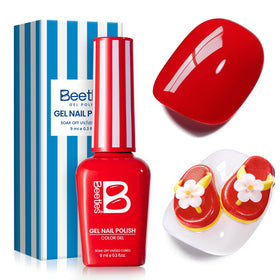 beetles Gel Polish Sunburn Red 9ML front view