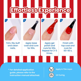 beetles Gel Polish Sunburn Red with nail art tools