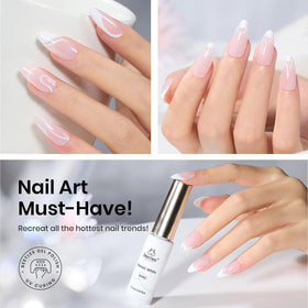 beetles Gel Polish Swirl Nail Art White Gel Liner packaging