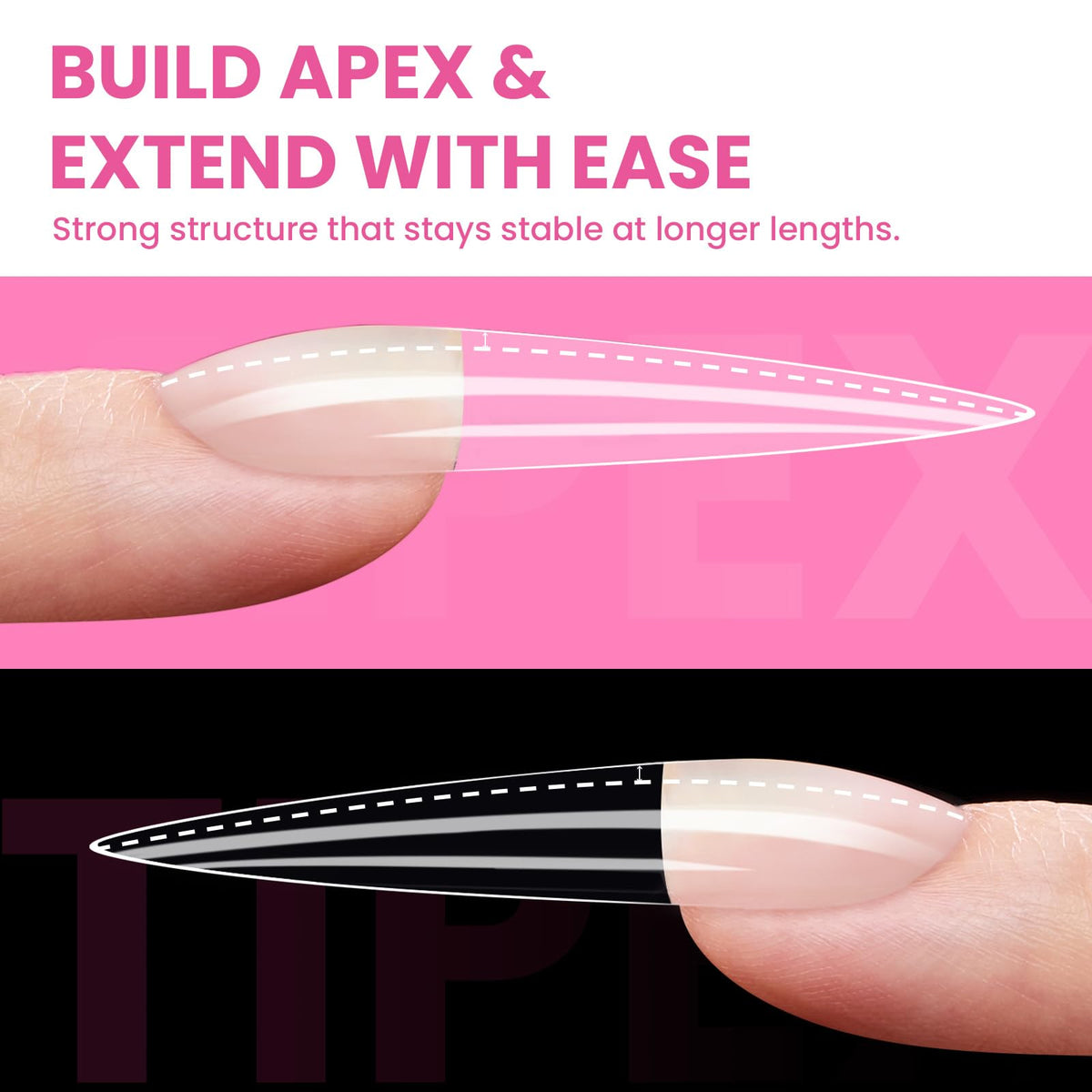 beetles Gel Polish Tipex Instant Apex Nail Tips close-up