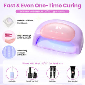beetles Gel Polish UV Nail Lamp digital display showing timer