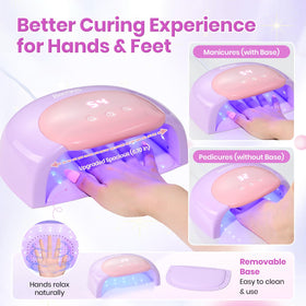 beetles Gel Polish UV Nail Lamp with 3D charms and gift-ready packaging