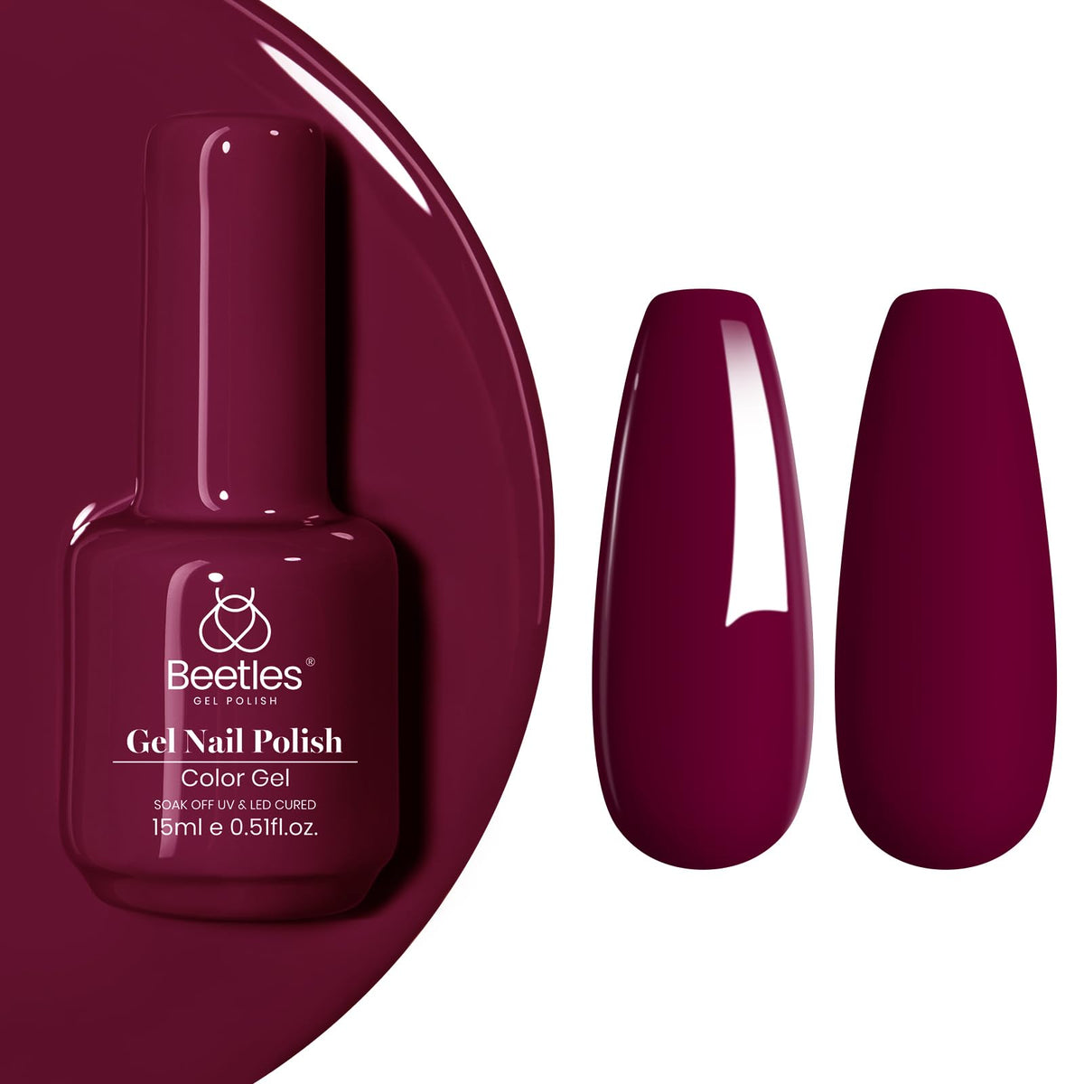 beetles Gel Polish Vanessa Wine packaging details