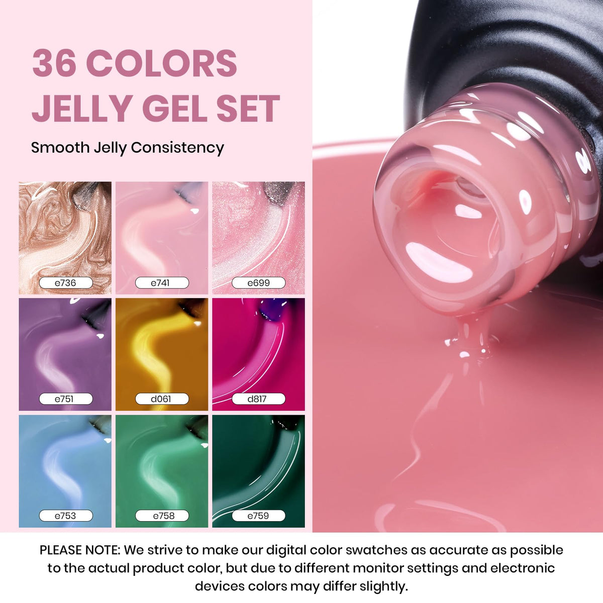 beetles Gel Polish various jelly gel nail polish colours